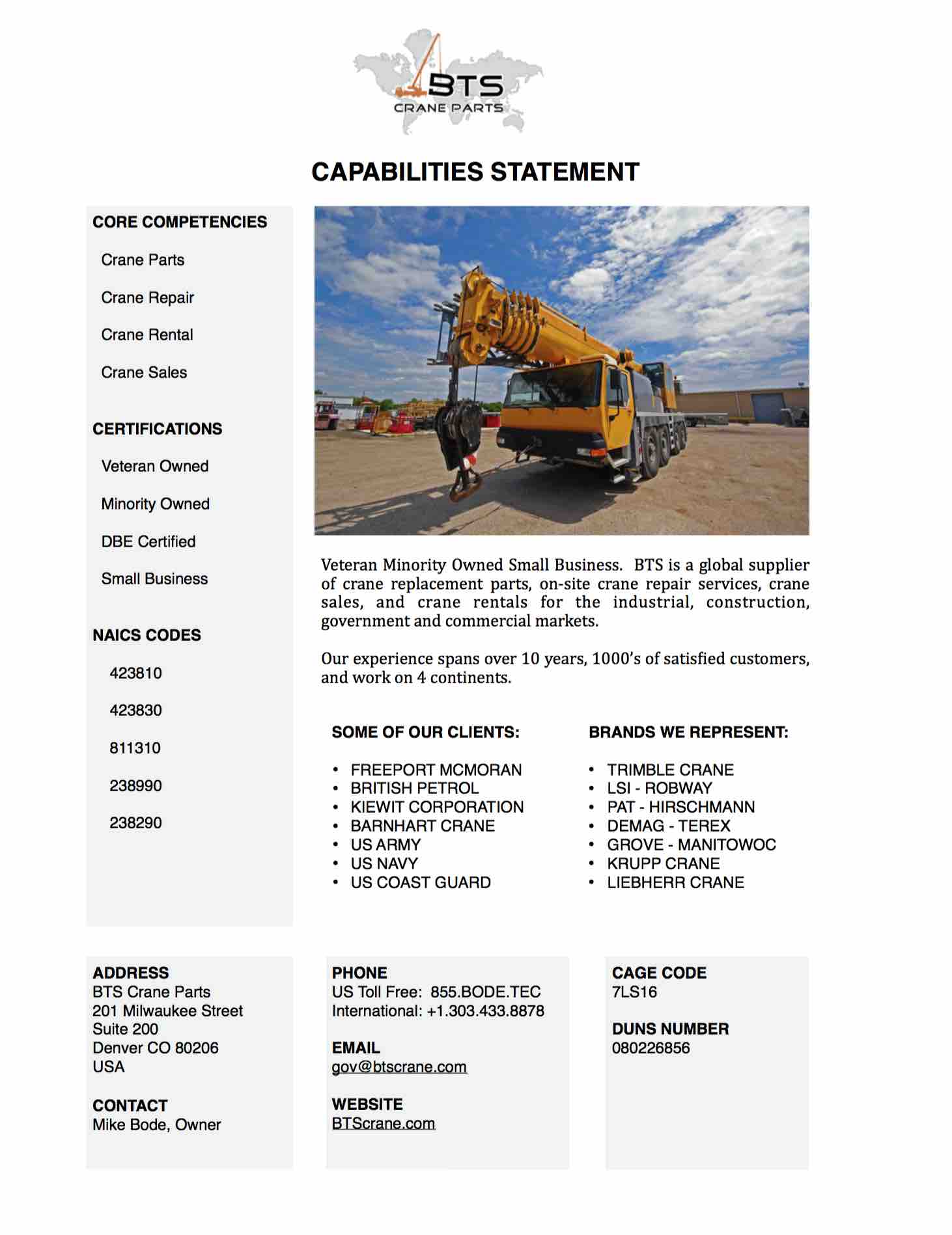 BTS Capabilities Statement PDF