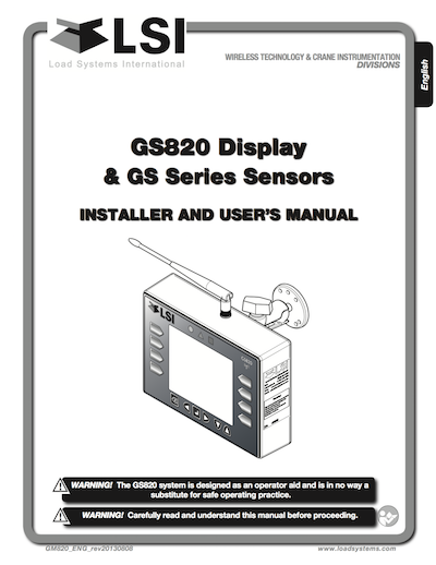 Trimble LSI GS820 Manual